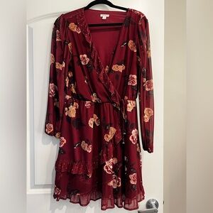 Xhilaration Burgundy Dress